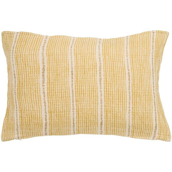 Hovedbilde Putetrekk 40x60 - Offwhite med sennepsfargede ...