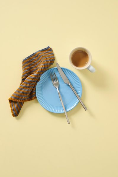 Hovedbilde Kjøkkenklut Mynte Striper, 4 ass