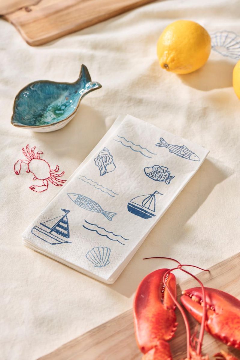 Serviett 10x20 cm - Havet