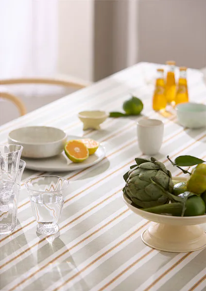 Hovedbilde Duk med striper 160x300 - Verona Sage