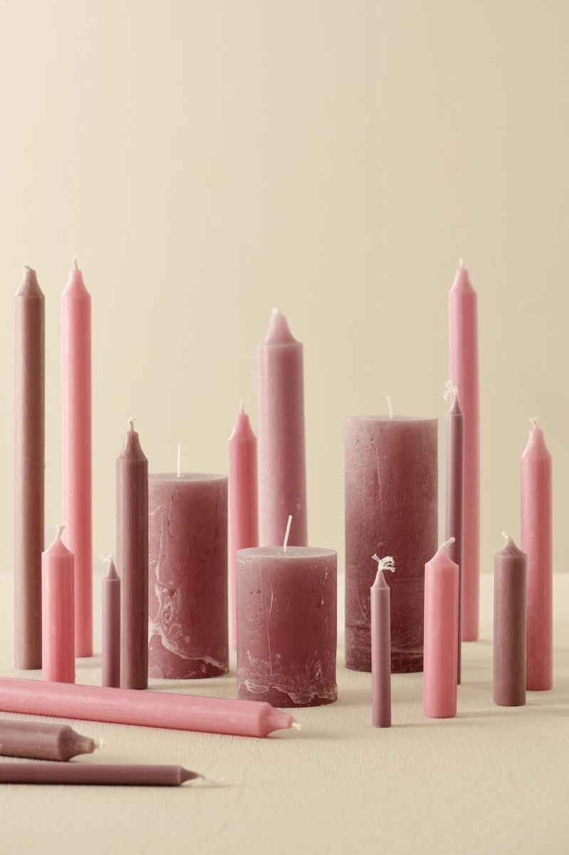 Rustikk Kubbelys 14 cm - Malva