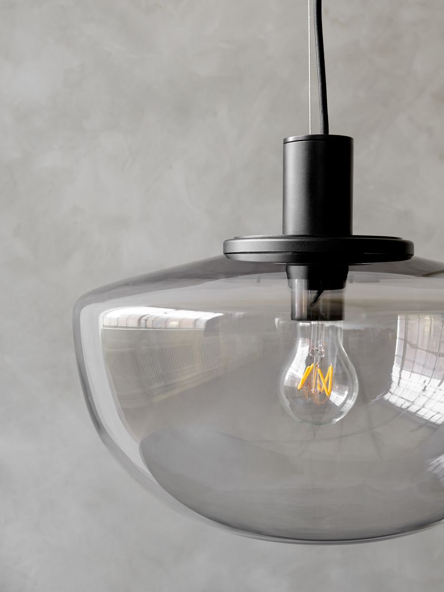 Bank Pendant - Smoked glass