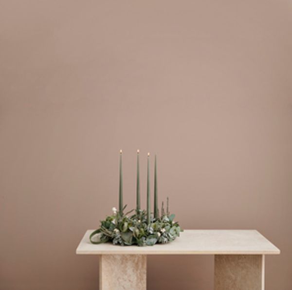 Hovedbilde Kronelys 32 cm, med lakk - Green Soil