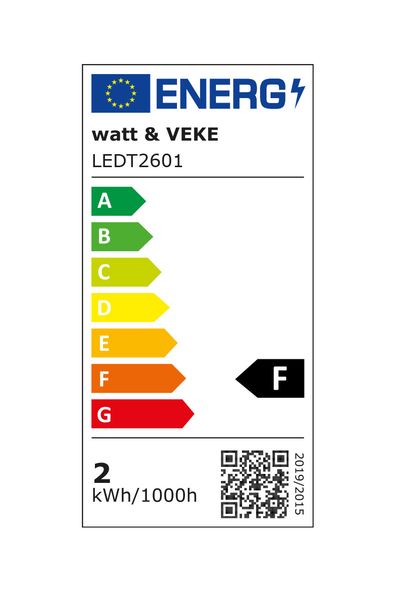 Hovedbilde LED T26 Lyspære E14 - Frostet varm hvit
