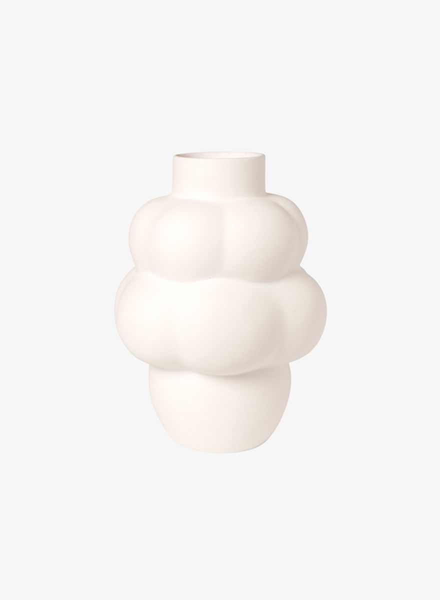Ceramic Balloon Vase 04 Raw White