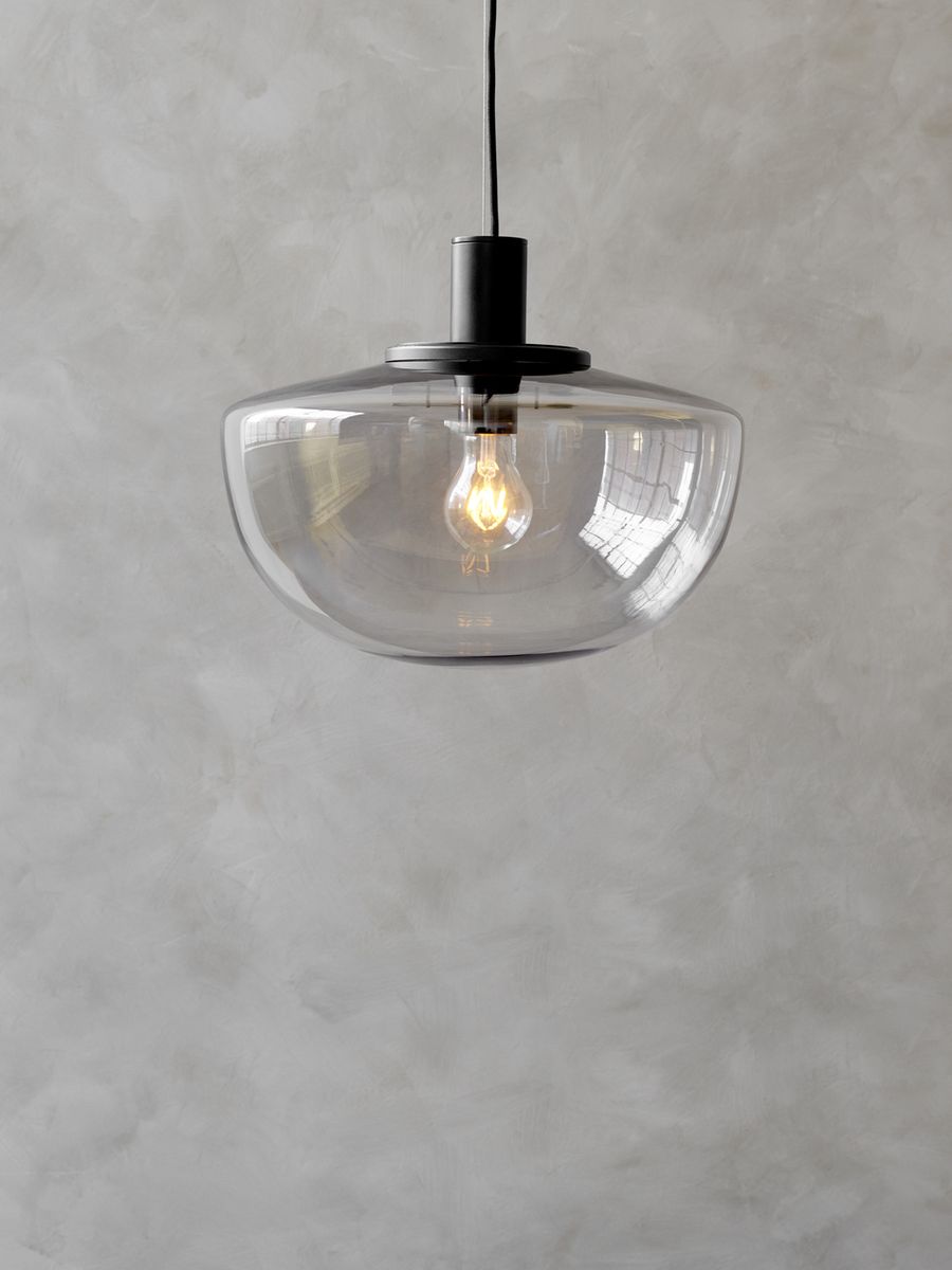 Bank Pendant - Smoked glass